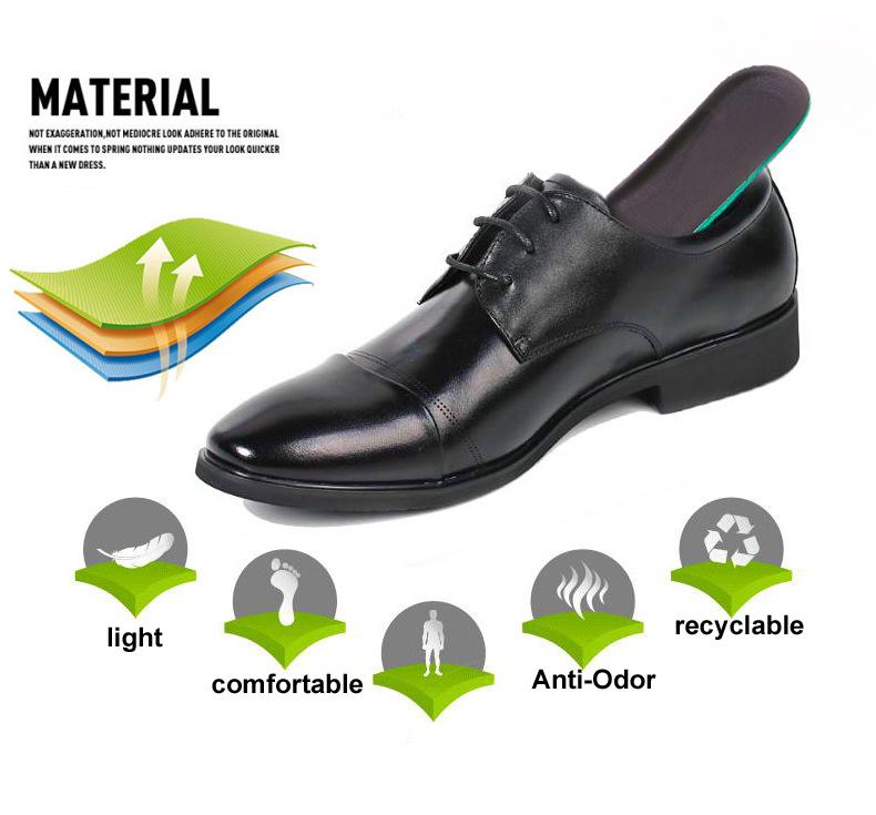 NO.8 Soft Breathable Deodorant Leather Insoles Instantly Absorb Sweat Shoes Insole Men Pads Leather Foot Care Insole