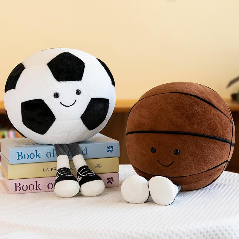 Adorable Plush Soccer Figure Stuffed Toy Soft Cushion Ideal Gift For Sports Lovers
