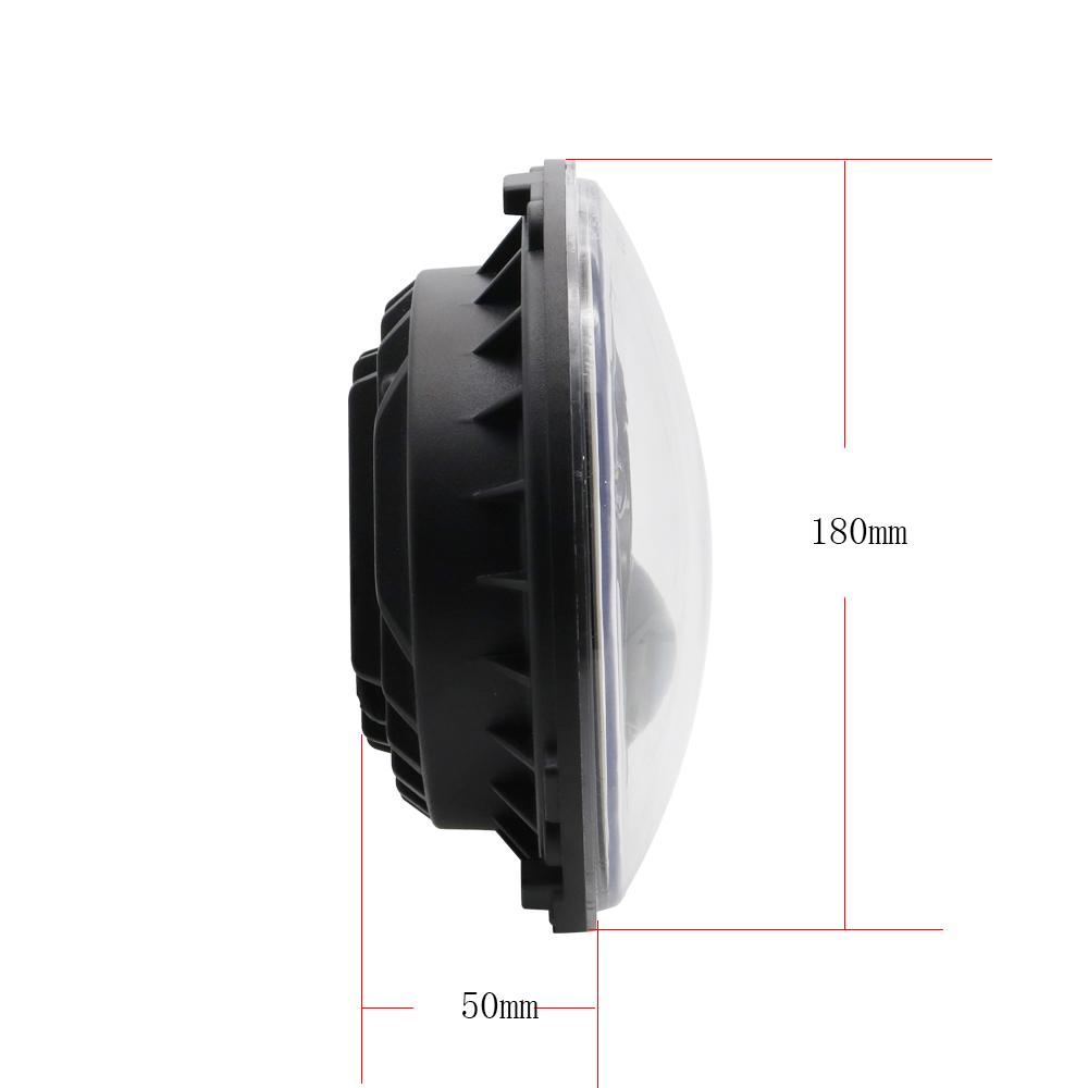 60W 7 Inch Motorcycle Headlamp with DRL Turn Signal Led Headlight Housing Bucket