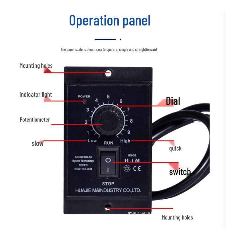 Contrôleur de vitesse de moteur US-52 220V