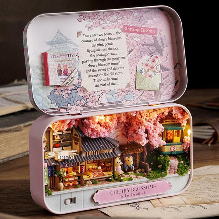 DIY Dollhouse Dream Mirror Theater – Handmade Assembly Model House, Creative Birthday Gift for Girls