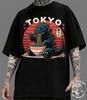 Ramen T-Shirt Japanese Kaiju Tee Cute Monster Graphic Shirt Cyberpunk Grunge Apparel Edgy Streetwear Top
