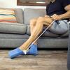[Compression Socks Aid] Compression Socks Aid | Easy on/Off Device with Blue Rollers & White Rope - Elderly, Pregnant Women,Diabetics,Pregnancy Relief