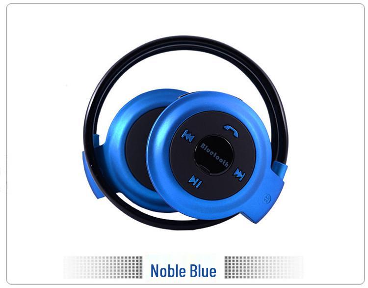 

Foldable Bluetooth Over-Ear Headphones with Card Slot for Music and Calls - Dual Ear, Wireless, Sports Running. синий