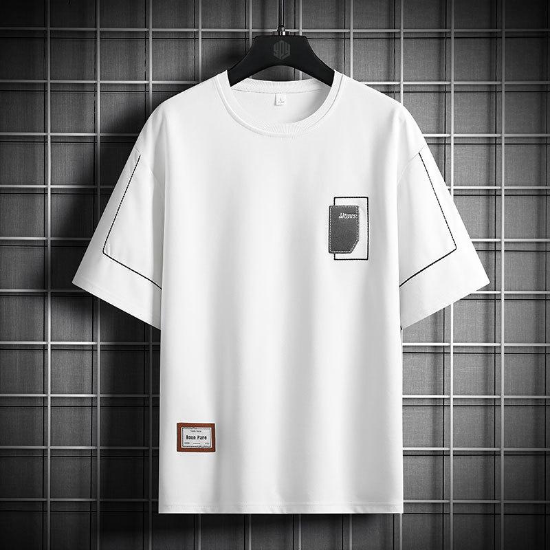 T-Shirts Men Wearing Big Oversized Tshirts Male Plus Size 6XL 7XL 8XL T Shirts Boy Young Tee Tops High Street Clothing