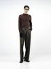 Chaenseseunoi Raised One Tuck Wool Slacks - Brown /M244Pt01Br