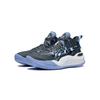 Li Ning Youth Dawn Halo Rebound Wear-Resistant Lightweight Non-Slip Mid-Top Basketball Shoes Kids basketball shoes Thunderstorm-Gray Black YKBT030-3
