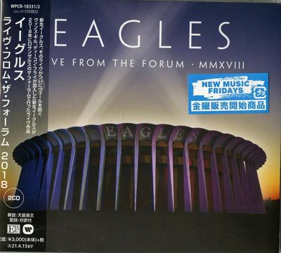 CD EAGLES  en vivo desde el forum 2018 WPCR183312 Eagles Recordin 2020 Japón Obi Rock