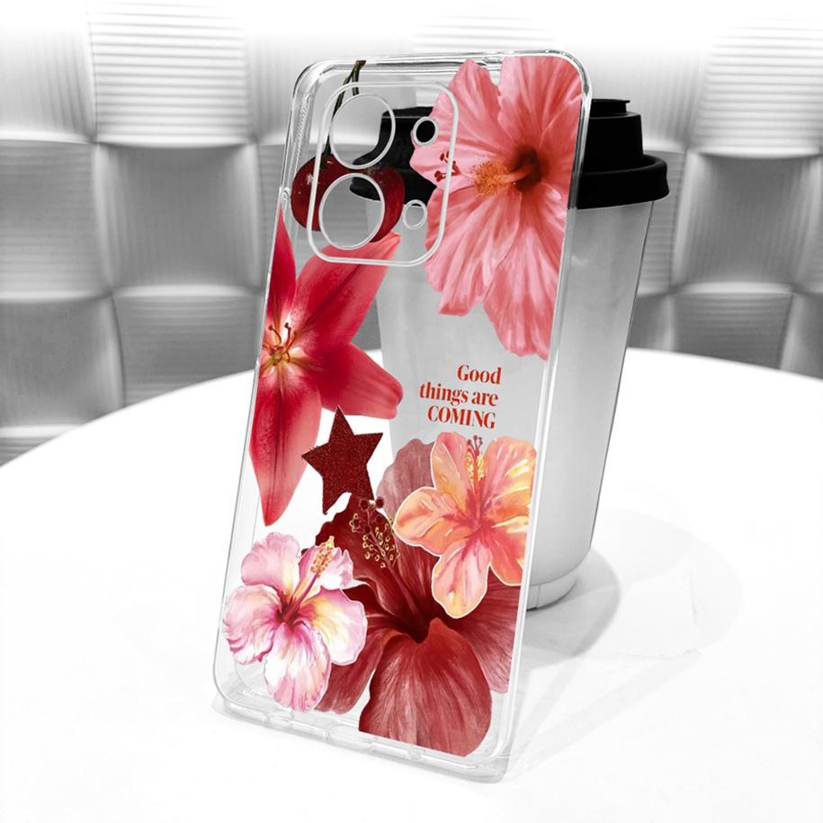 For Xiaomi Redmi 15C 5G 2025 Case Fashion Flower Bow Soft Silicone Clear Back Cover For Xiaomi Poco C85 5G Redmi15C 173MM Bumper