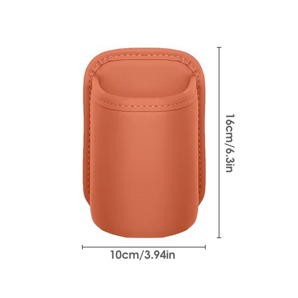 Car Cup Holder Seat Back Organizer PU Leather beverage Drink Storage Pouch Organizer car seat pocket organizer case
