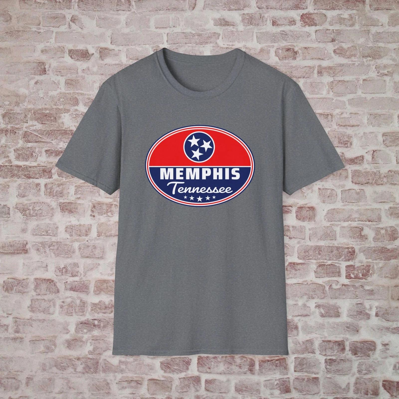 Memphis Tennessee Flag T-Shirt, Unisex Vacation Travel Tee, Souvenir Shirt 3XL
