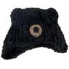 Simple Street Hat Trendy Portable Hat Casual Long Plush Hat Windproof Warm Hat for Everyday Wear