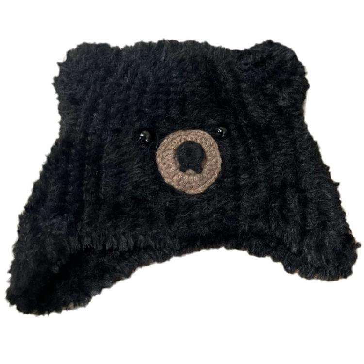 Simple Street Hat Trendy Portable Hat Casual Long Plush Hat Windproof Warm Hat for Everyday Wear