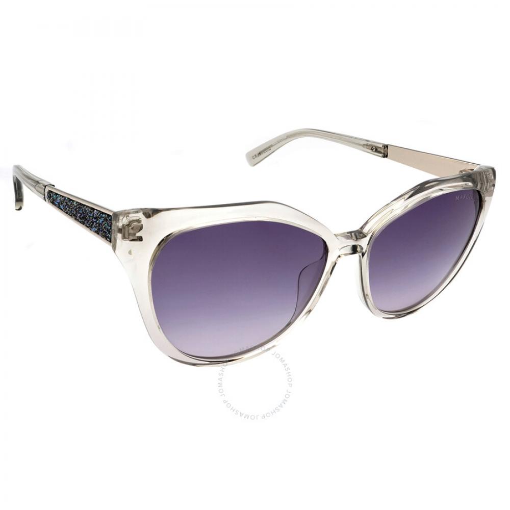 Guess By Marcian Gradient Blue Cat Eye Ladies Sunglasses Gm0804 20w 56