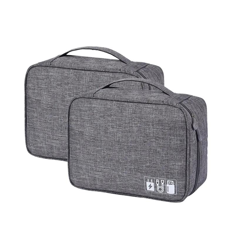 Úložná taška na kabel Vodotěsný digitální elektronický organizér Přenosná USB nabíječka pro datové linky Úložná taška se zástrčkou Cestovní organizér na kabely