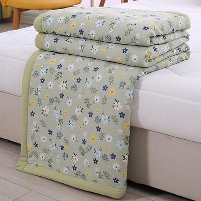1pc Washed Chemical Fiber Air Conditioner Quilt Summer Quilt Breathable and Skin-friendly