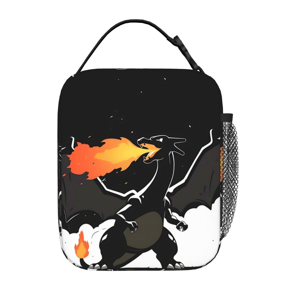 Pokemon Insulated Lunch Bag Ice Pack Rice Bag Charizard Bolsa Student Bento Lunch Handbag Insulation