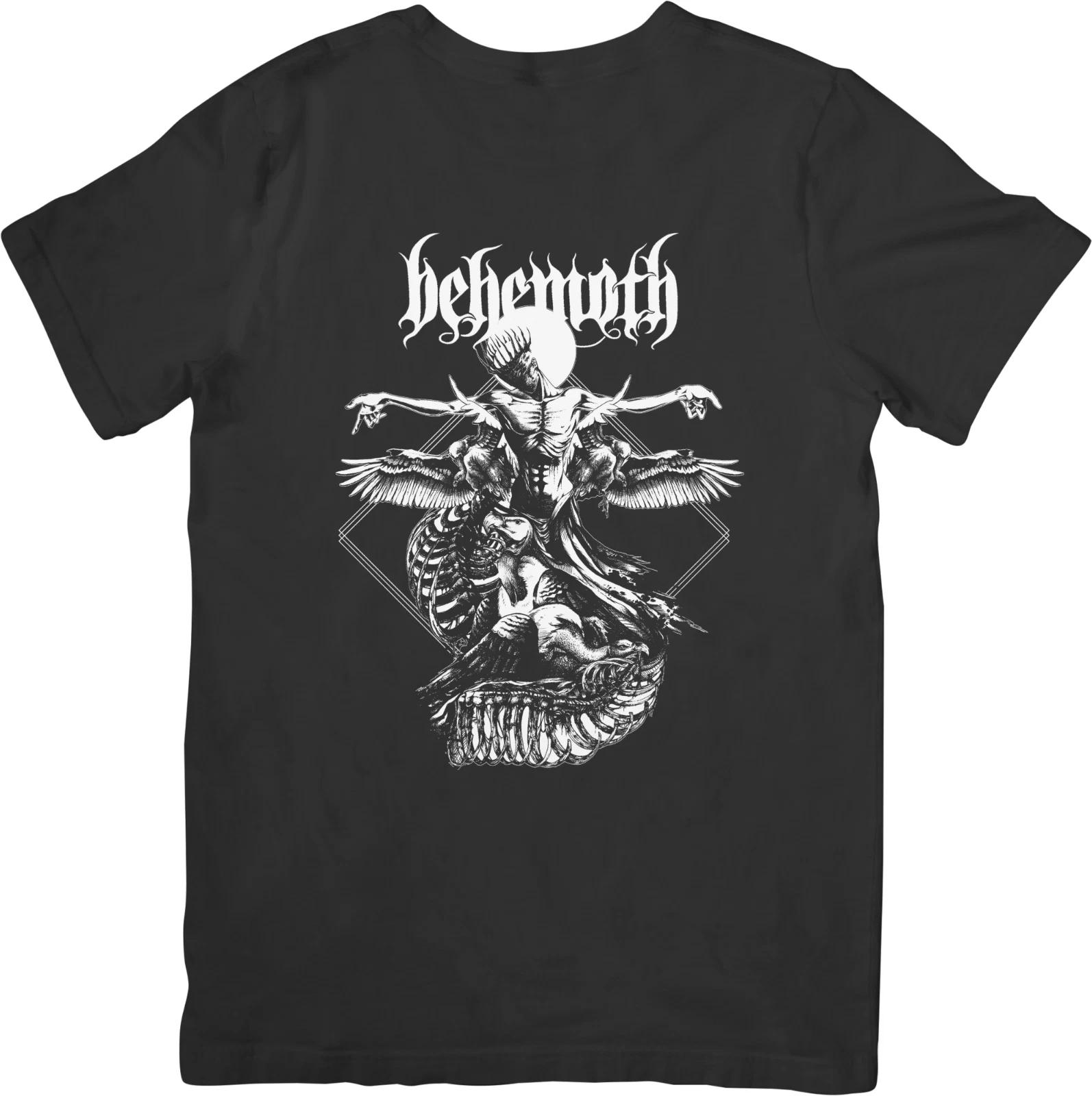 

Behemoth металл Музыка Унисекс Подходит для мужчин и женщин Качественная хлопковая футболка Черная M