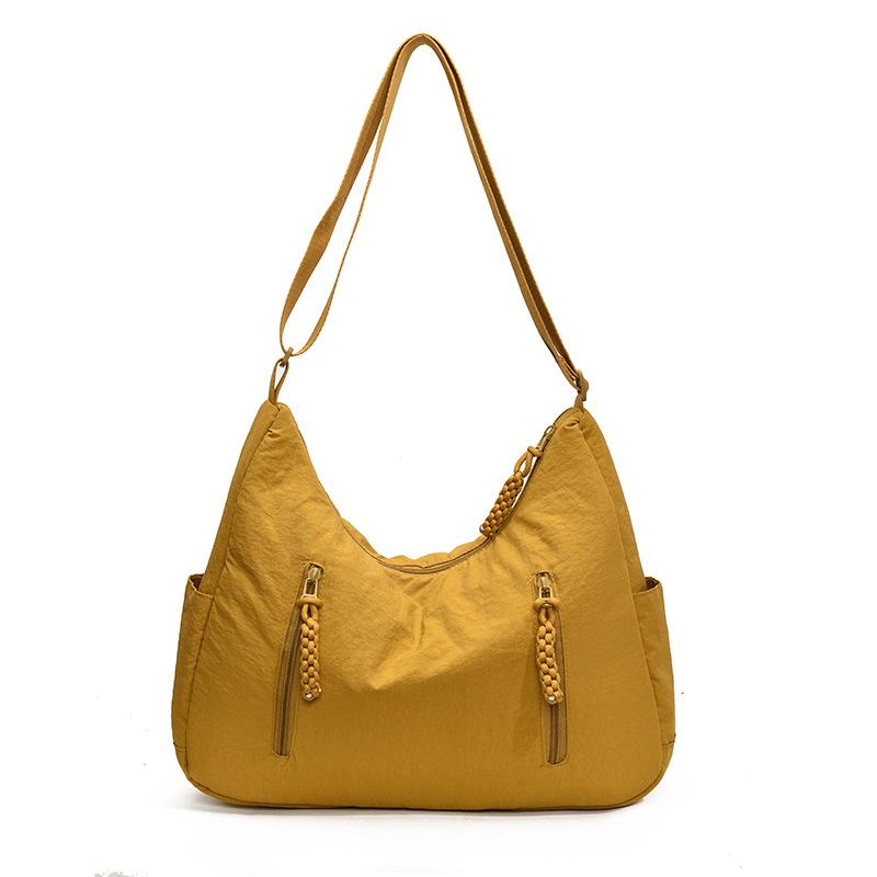 Nylon Messenger Bag Female Student Class Messenger Bag Large Capacity Commuter Waterproof Cloth Bag Simple Versatile Shoulder
