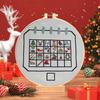 Christmas Advent Calendar Cross Stitch Kit DIY Countdown Embroidery Set with 24 Days Patterns Creative Holiday Gift for Beginners