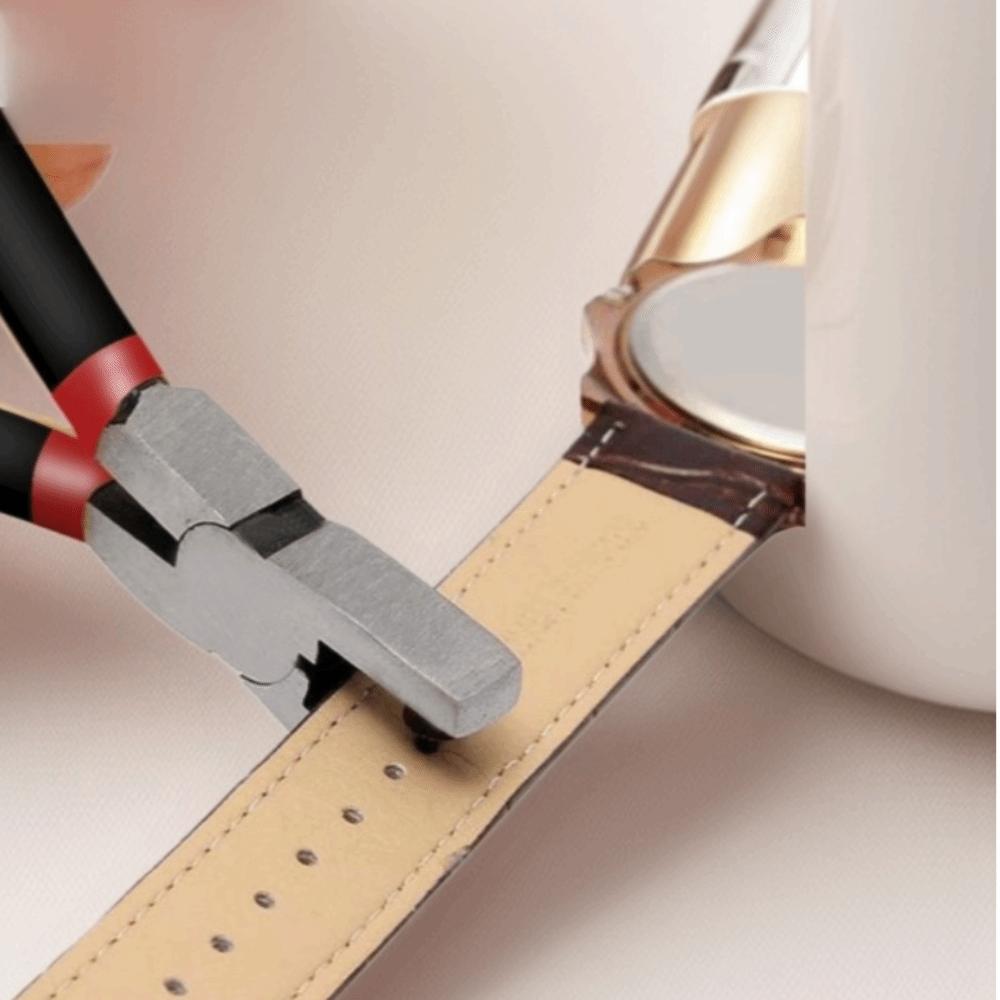 Metal Leather Belt Hole Puncher Round Hole Belt Punching Tool Watch Band Hole Punch Hand Tools