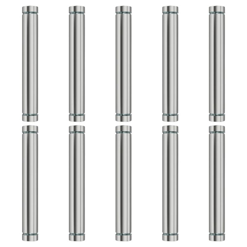 10Pcs Glass Fasteners Rustproof Decorative Nails Stainless Steel Advertising Standoffs Pin Nails Billboards Fixing Screws