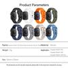 KALEBOL Silicone Watch Band for Huawei Watch Fit 4 Pro/Fit 4/Fit 3 Reverse Buckle Wrist Strap