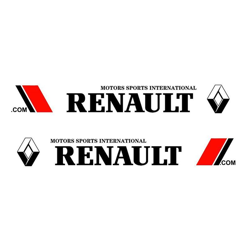 Car Styling Side Body Badge Emblem Decal Car Door Side Stripes Stickers for Renault Sport Duster Megane 2 3 Accessories S888