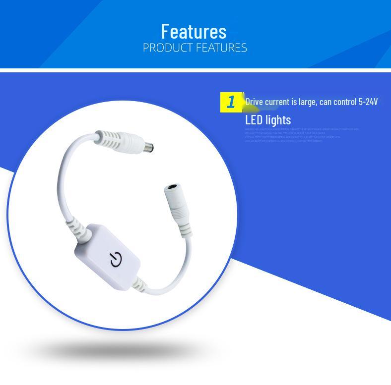 LED Touch Dimmer & Controller for Monochrome Light Strips