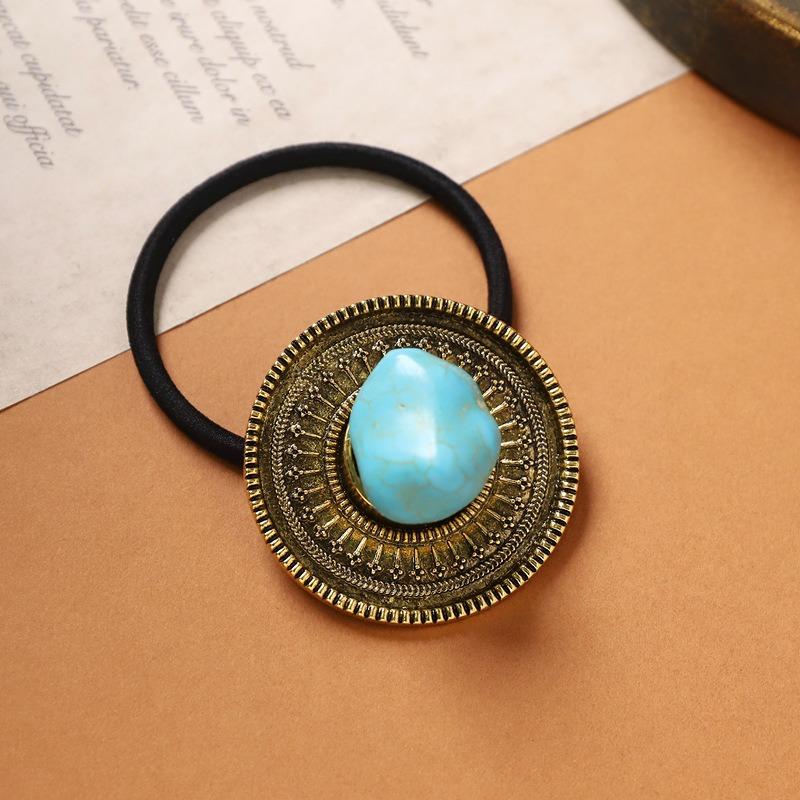 Tibetan Head Flower Hair Rope Women's Tibetan Headgear Xizang Tibetan Clothing Dance Photo Hair Accessories Tibetan Head Rope Top Accessories