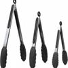 Silicone High-Temperature Stainless Steel Kitchen Tongs - Anti-Scald Bread, BBQ, Roasting Tongs
