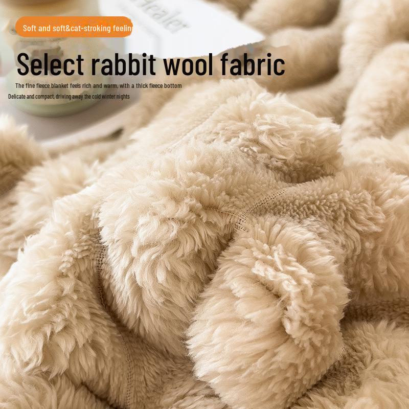 "Флисовое одеяло A-класса "Ленивый кролик": Плотный, теплый и уютный ...