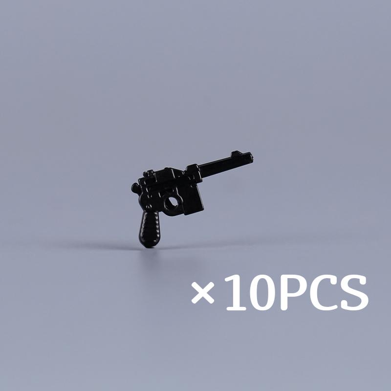 WW II Army Figures Accessory Parts Brick Playset WW2 Soldiers Army Warrior SWAT Police SWAT Machine Gun Scale Ratio Model Block Bricks Toys Playsetss