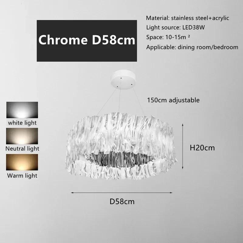 Nordic luxury pendant light Italian designer circular LED pendant light living room home decoration bedroom lighting fixtures