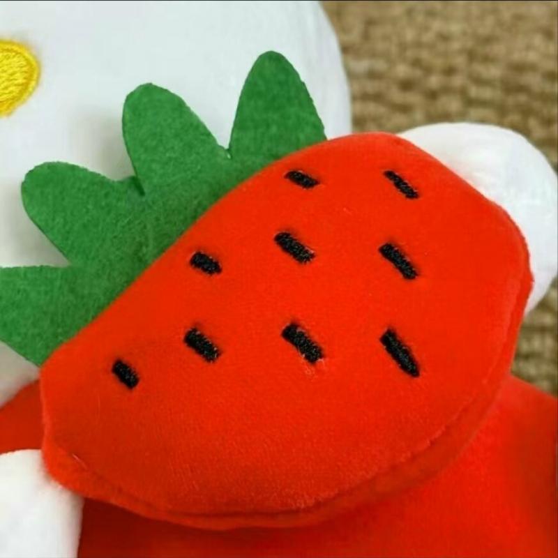 22cm KT Cat Plush Doll Girls Soft Stuffed Animal Toys Strawberry KT Cat Plush Doll Home Decor Peluche Toy Birthday Gift