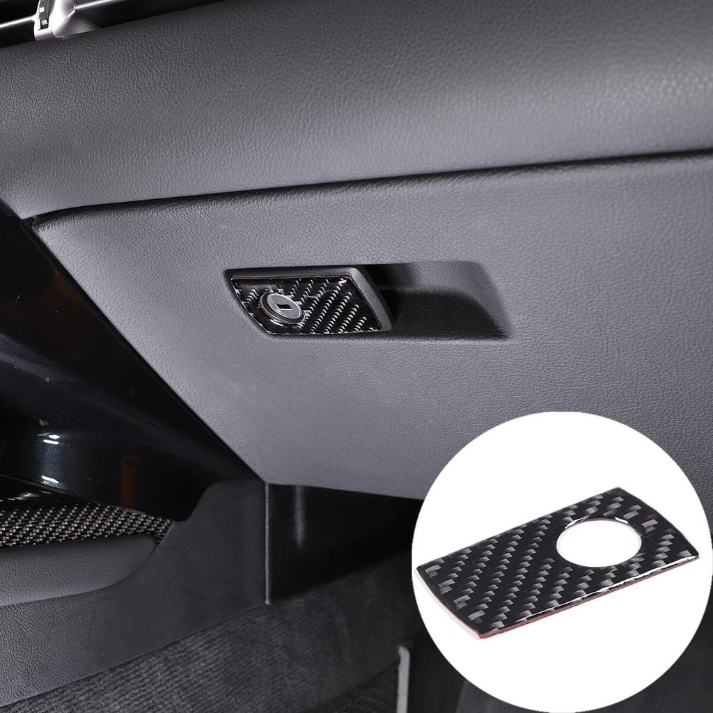 Carbon Fiber Interior Glove Box Button Cover Trim For Toyot-a Supra A90 -24