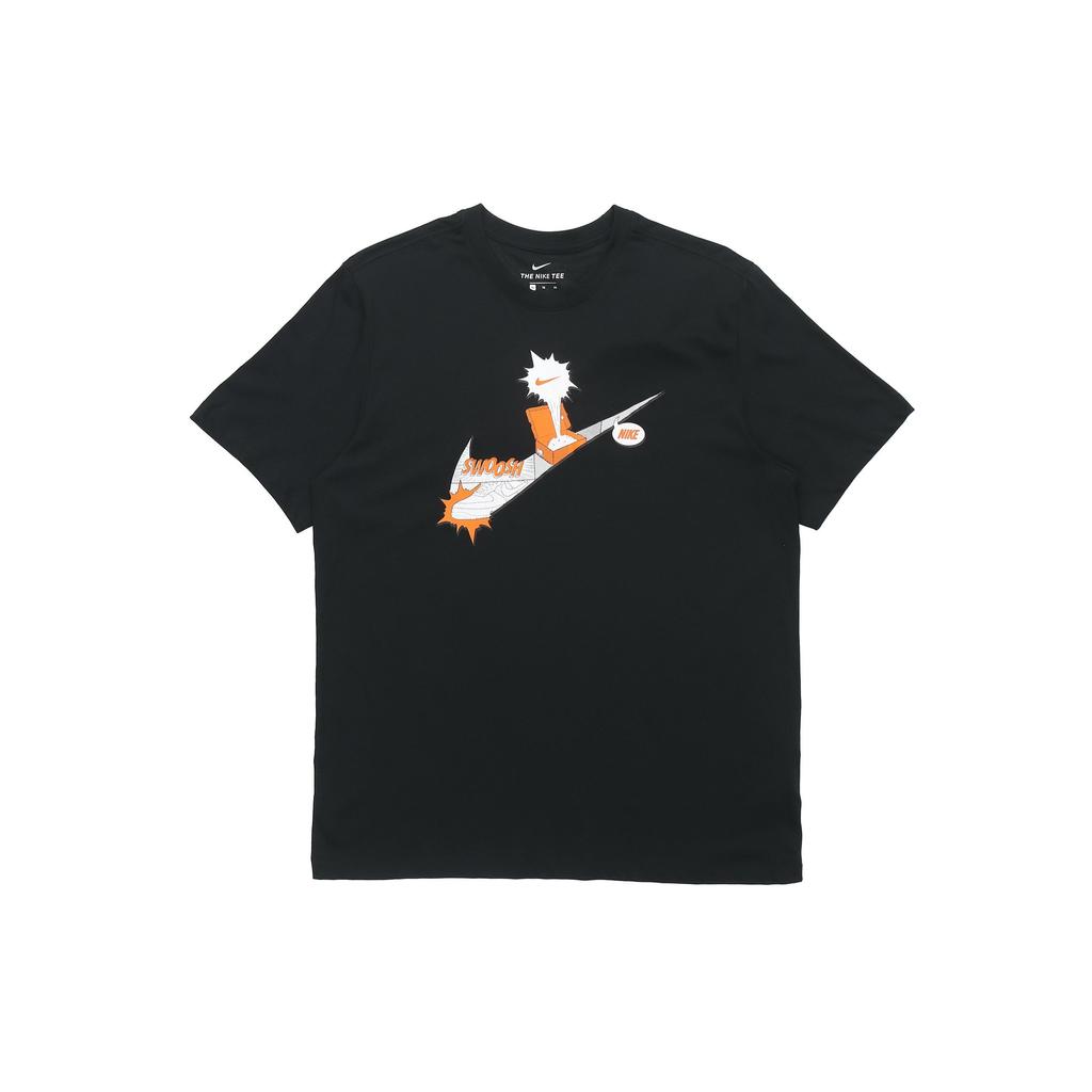 Nike Sportswear Shoebox Print Logo Knit Short-Sleeve T-Shirt Men Tops Black DH0057-010