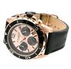 Coach Orologio Cronografo Kent Quadrante Oro Rosa Cinturino in Pelle Nera da Uomo - 14602559