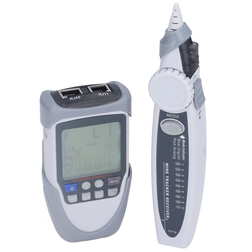 Network Cable Tester LCD Digital Analog Multifunction POE Wire Tracker Line Finder with Bag