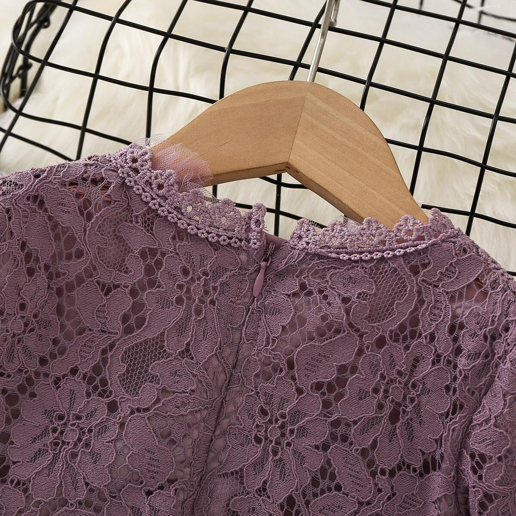 Sukienki dla dzieci dla dziewczynek odzież wiosna jesień nastolatki koronkowa impreza przebierana suknia wieczorowa dla dzieci Vestidos 2 4 6 8 10 lat