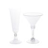 10Pcs Transparent Plastic Wine Glass Recyclable Reusable Shatterproof Wine Goblet For Champagne Dessert Beer Pudding Party