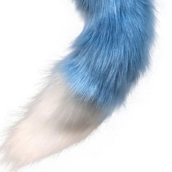 Hair Clips Cocker Tail Animal Element Adjustable Faux Fur Solid Wolf Tail