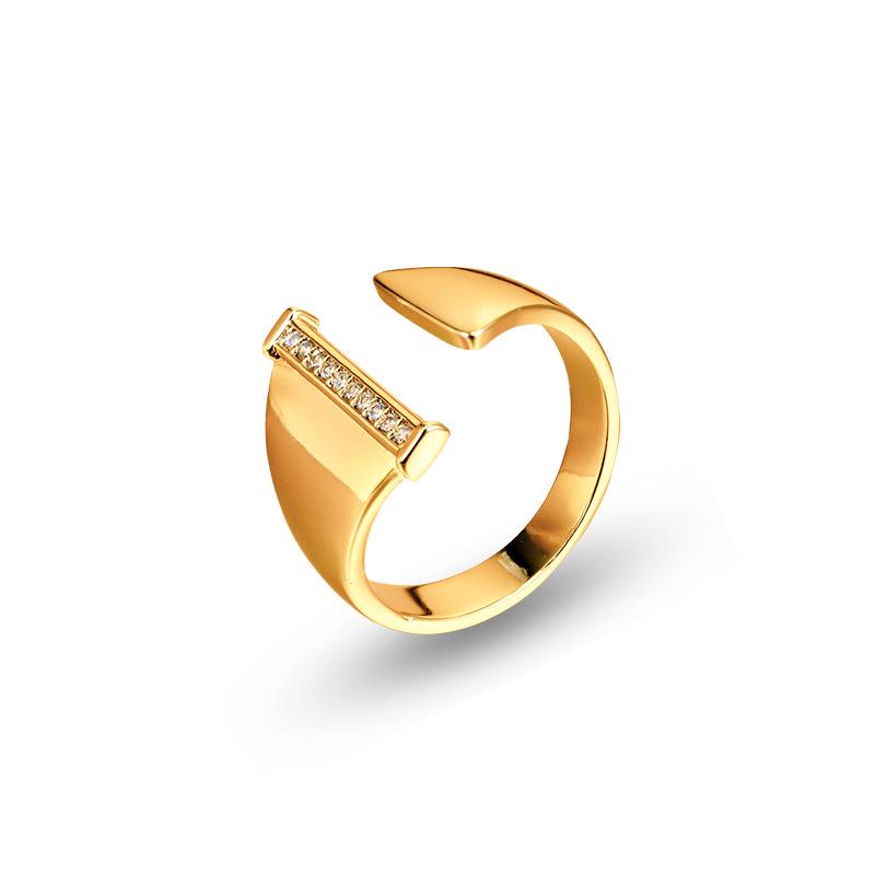 26 English Alphabet Adjustable Women's Fashion Rings