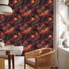 Ink wallpaper burgundy, red and orange 50x1000