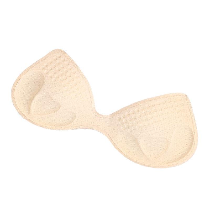 4cm Latex Breast Pads U-Shaped Underwear Vest with Sponge Inserts - Breathable Women's Bra
