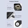 Handheld Digital Microscope with 8 Led,3 inch IPS Screen,500x Multipurpose Sturdy Compatible Window