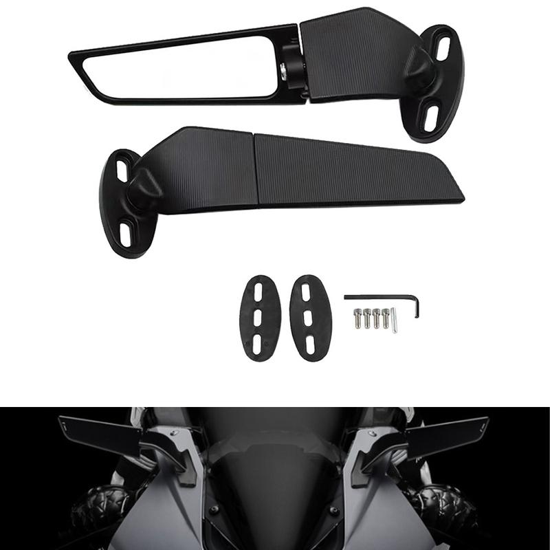 Modified Motorcycle Wind Wing Side Rearview Reversing Mirror Side-Mirror For KAWASAKI NINJA 250 300 400 650 H2 H4