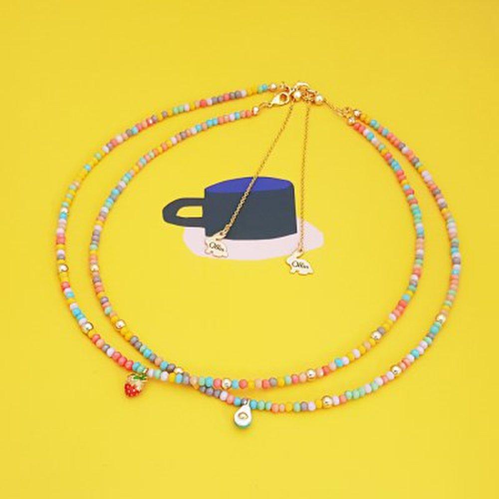Ollia Beaded Avocado Necklace