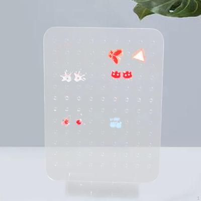 Suporte de Exibição para Porta-Brincos Armazenamento de Pingentes, Transparente, Presente para Mulheres Meninas Organizador de Joias