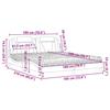 VidaXL Lit avec Matelas, Lit Rembourré avec Coussin de Tête de Lit, Lit Double, Lit Adulte, Meuble de Chambre à Coucher 3208816